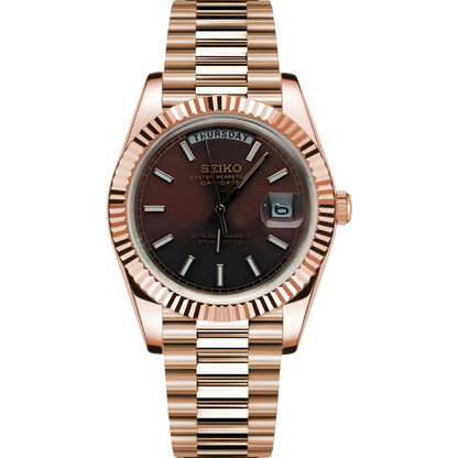 Day-Date Rose Gold Mod - Chocolate