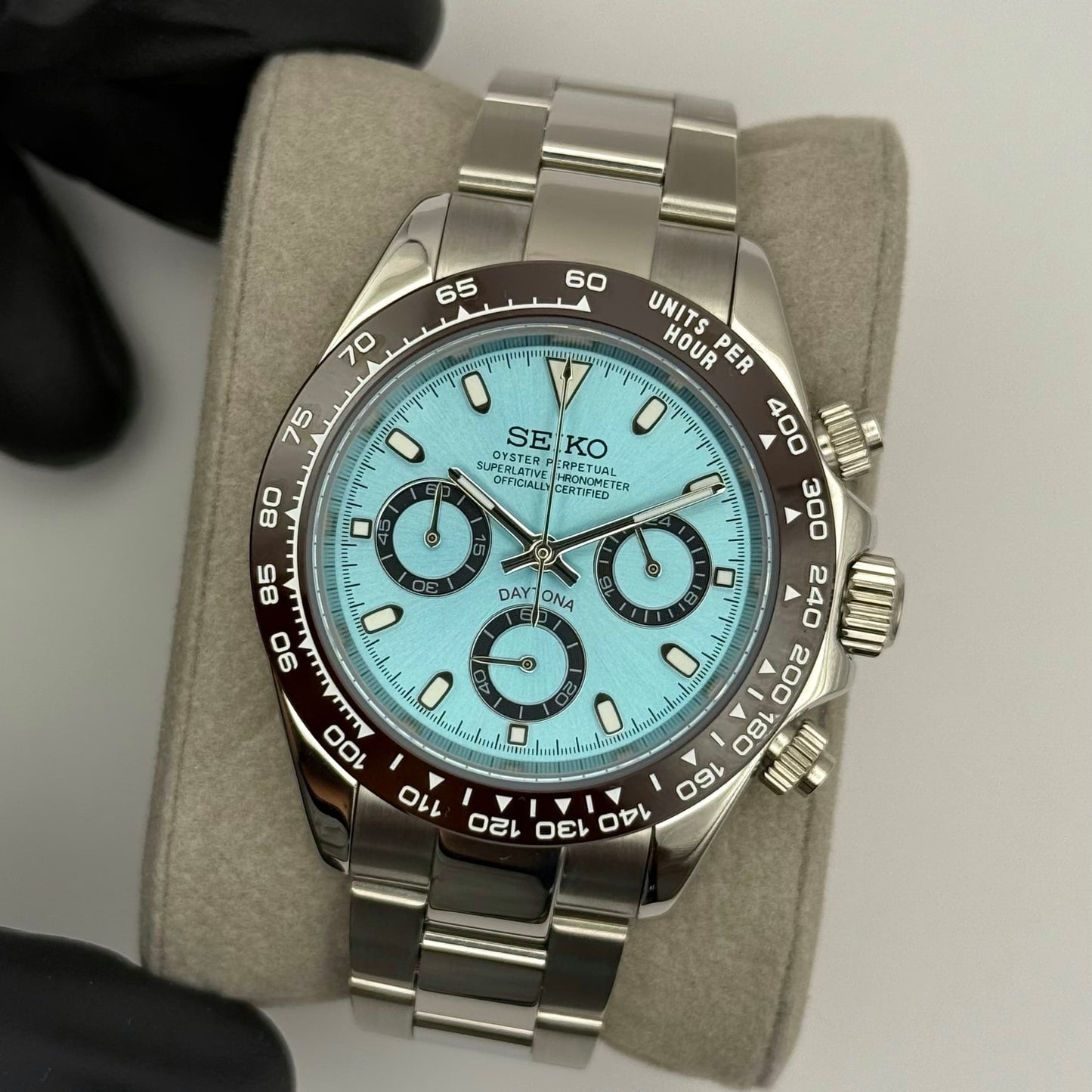Seiko Daytona Mod - Platinum