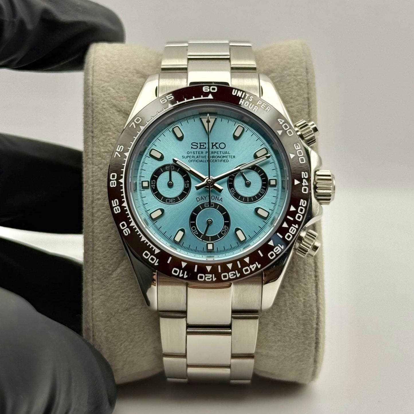 Seiko Daytona Mod - Platinum
