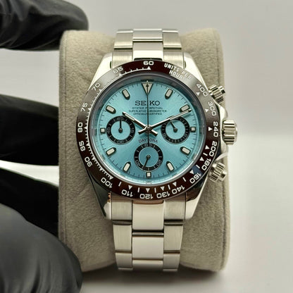 Seiko Daytona Mod - Platinum