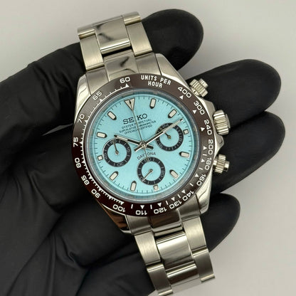 Seiko Daytona Mod - Platinum