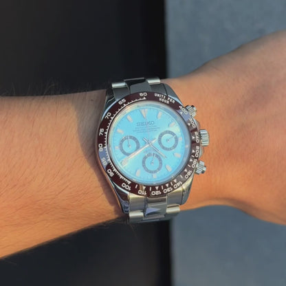 Seiko Daytona Mod - Platinum