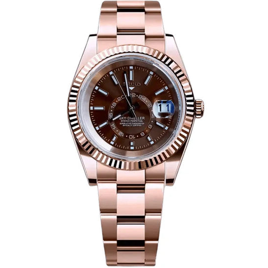 Sky-Dweller Rose Gold Mod - Chocolate